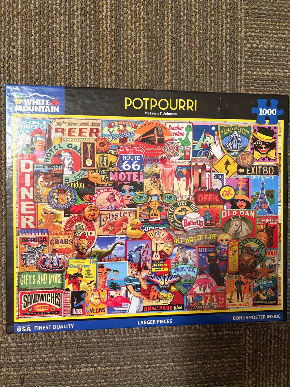 White Mountain Potpourri 1000-Piece Collage Puzzle 🧩